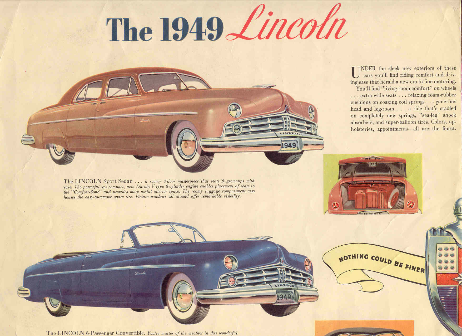 1949 Lincoln Brochure Page 2